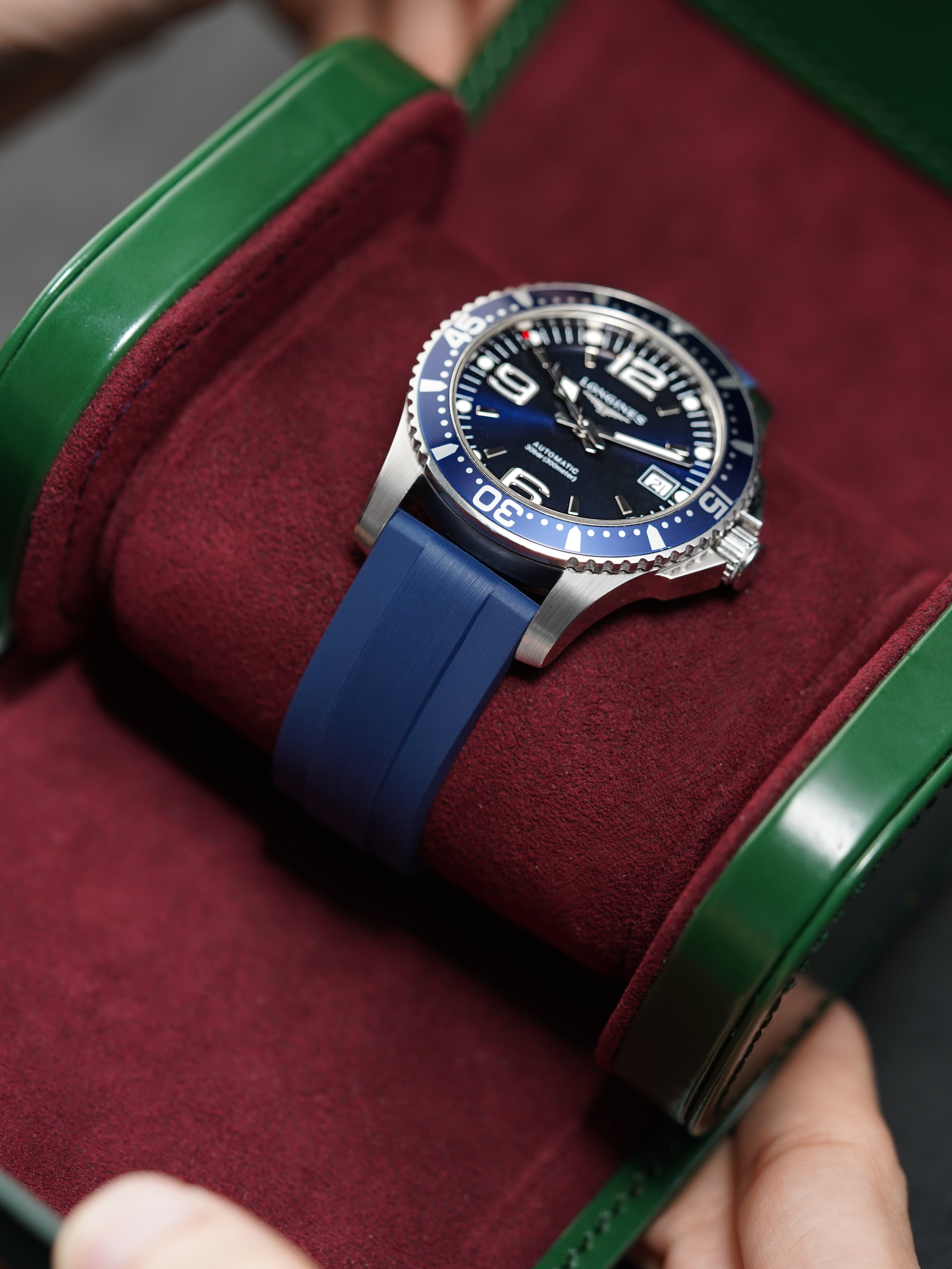 Horween Shell Cordovan 皮革手表盒