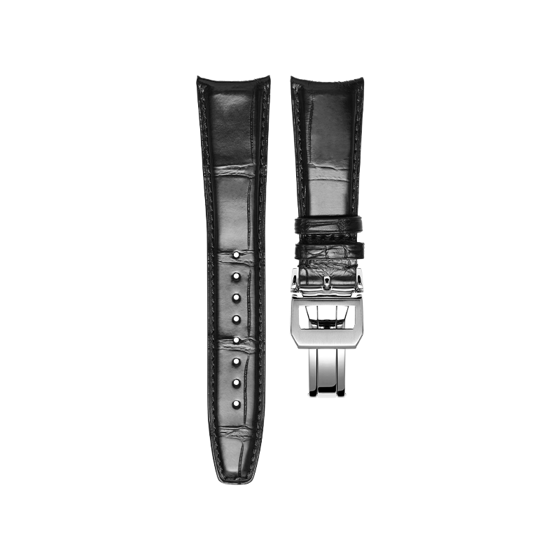 IWC 万国表黑色弧形尼罗河鳄鱼皮表带